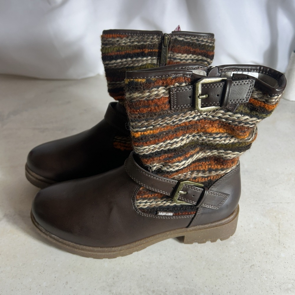 MUK LUKS Women's Scarlett Sasha Dark Brown Size 7 - Picture 6 of 7